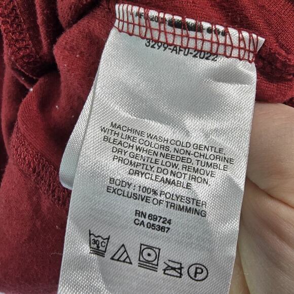 Columbia Pullover Men XL Red Fleece Quarter Zip Klamath Range Sweater - Picture 8 of 11